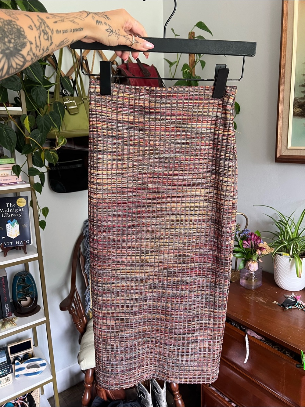 Vintage le chateau Multicolor Pencil Skirt